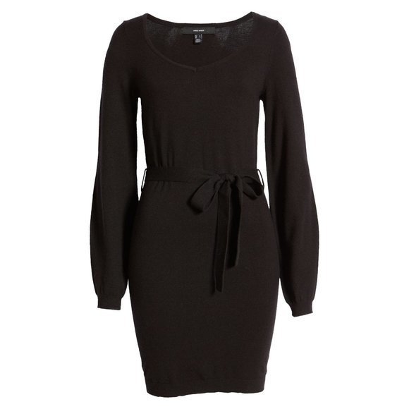 VERO MODA Karma Sweetheart Neck Long Sleeve Knit Dress - Picture 4 of 4